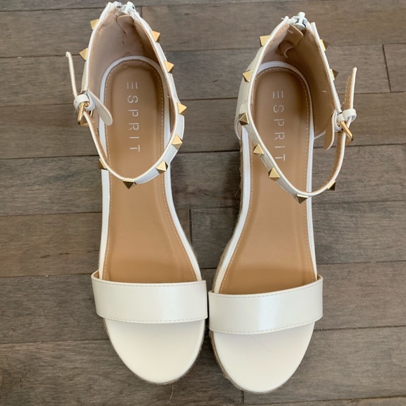 Esprit | Rome White Wedges - Picture 3 of 5